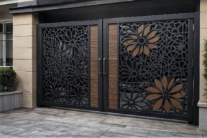 modern CNC laser cut main gate design India 2025