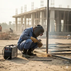 on site welding business power setup with generator