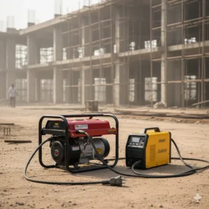 on site welding business power setup with generator