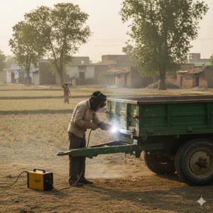 mobile welding business in rural India for farm equipment