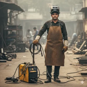 professional mobile welder with portable welding machine